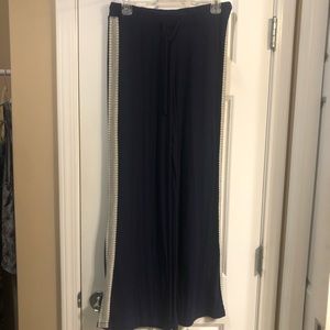 Aerie Navy Sweatpants Ribbed Lace Lounge Size M